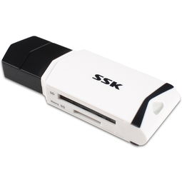 飚王 scrm601 usb3.0 飞船二合一读卡器 白色